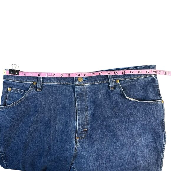 Wrangler Jeans Mens 40x30 Blue Stretch 47 Regular Fit 47mavmr Cowboy Cut Premium - Picture 10 of 15